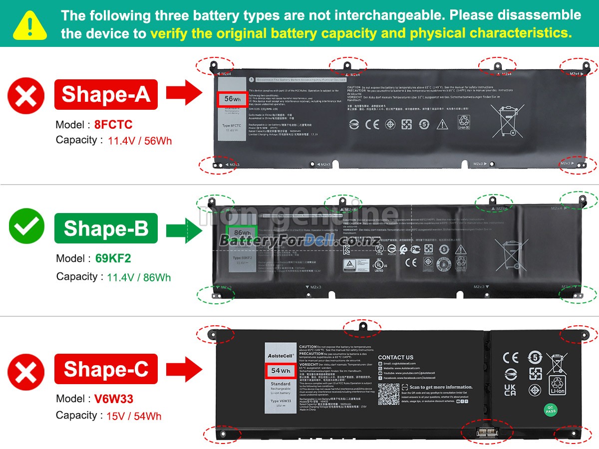 Dell P106F battery replacement