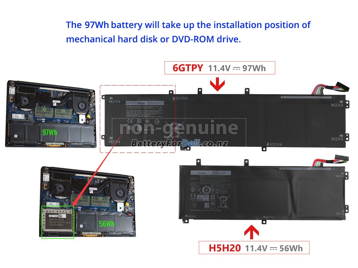 Dell Inspiron 7591 Battery Replacement 