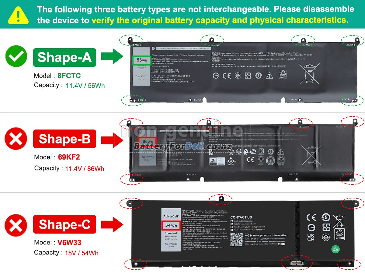 Dell P106F battery replacement